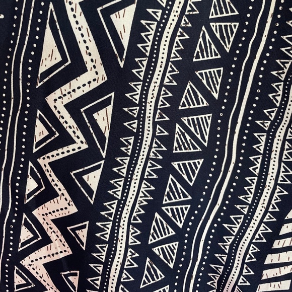 Boho Tapered Smocked Lace Up Pants CUPSHE Size XL - Picture 4 of 6